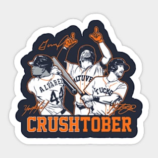 Jose Altuve, Yordan Alvarez & Kyle Tucker Crushtober Sticker